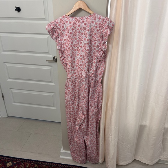LA VIE REBECCA TAYLOR Pink Wave Paisley Jumpsuit XL - Picture 12 of 14